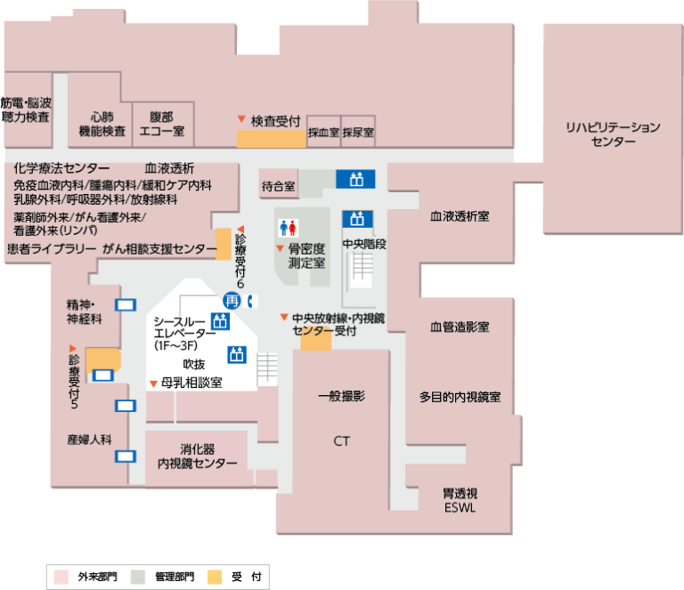 病院配置図(3階) 神戸市立西神戸医療センター 地方独立行政法人神戸市民病院機構 病院配置図(3階) 神戸市立西神戸医療センター 地方独立行政法人神戸市民病院機構