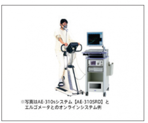 AE-310sシステム AE-310SRDとエルゴメータとのオンラインシステム例