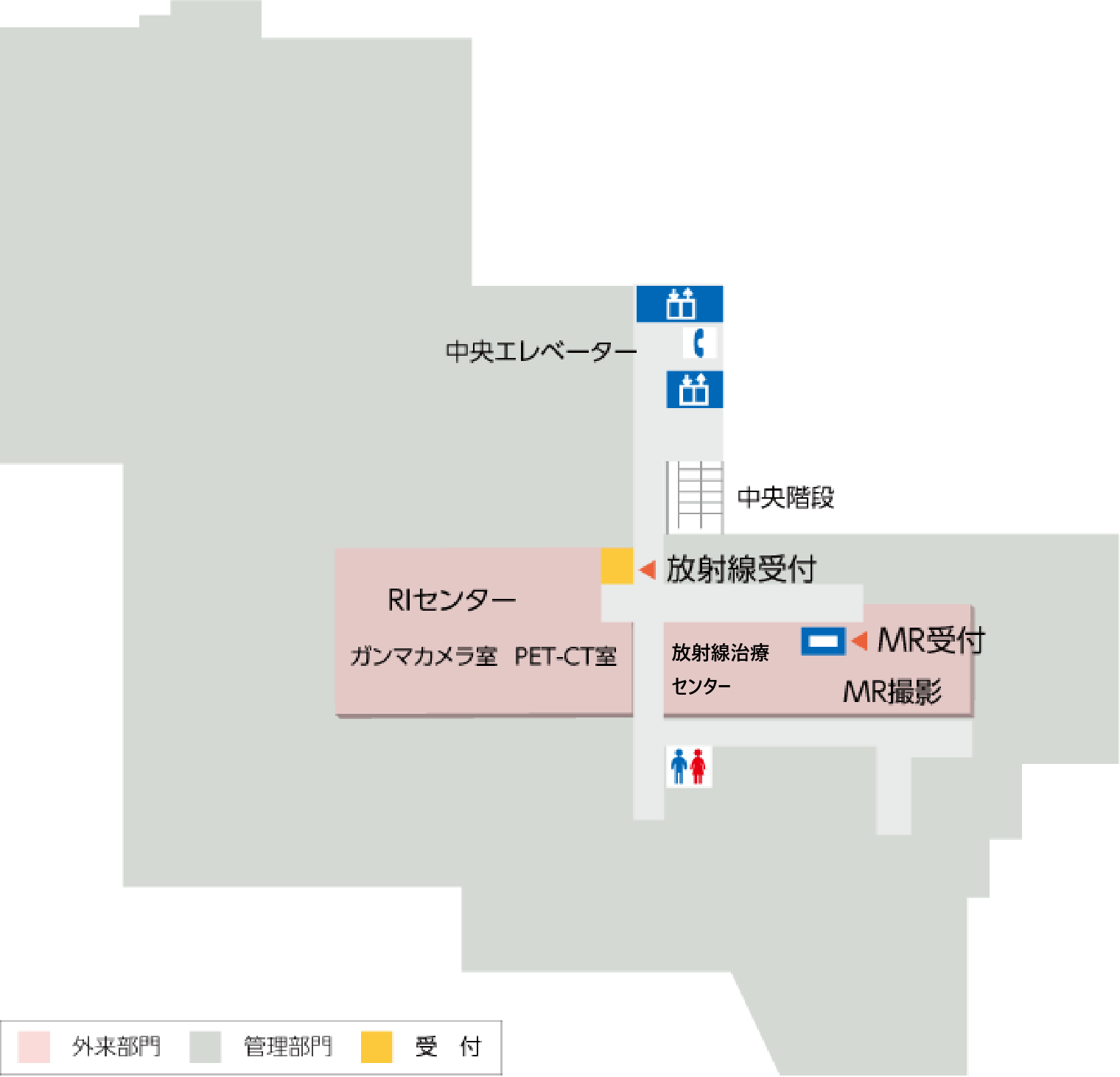 地下1階フロアマップ